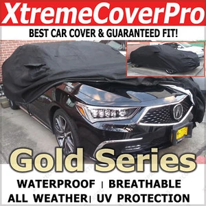 Acura RLX 2021 cubierta de coche impermeable con bolsillo espejo negro - Imagen 1 de 12