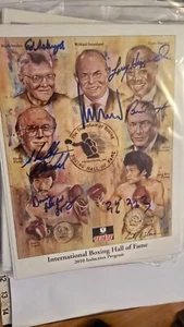 IBHOF 2010 PROGRAM FRONT SIGNED TRAMPLER HAZZARD FINKLE SHUYLER LOPEZ CHANG COA - Picture 1 of 1