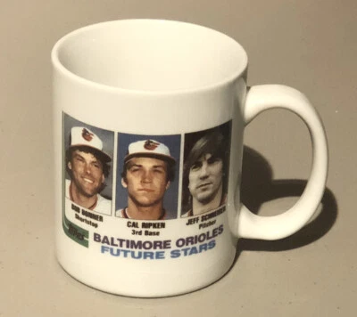 1982 Cal Ripken Orioles Rookie Future Stars Topps Coffee Mug Very Good Condition - Image 1 of 2