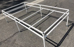 EAZY 4' x 8' Rolling Flood Table Stand Hydroponic Germination Trays Plants - Picture 1 of 11