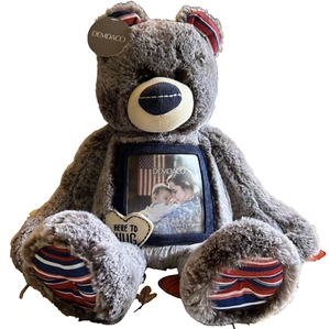 Foto militar aquí para abrazar marrón natural 12 pulgadas oso de peluche despliegue EE. UU. - Imagen 1 de 7