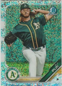 2019 Bowman Chrome Prospects Speckle Refractor 215/299 AJ Puk #BCP-17 - Picture 1 of 1