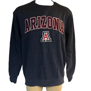 NEW Arizona Wildcats Colosseum Navy Light Sweatshirt Men's Large Long Sleeve - Picture 1 of 4