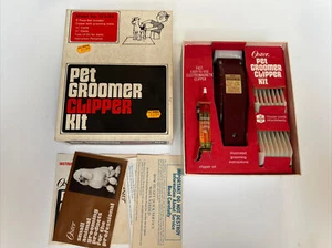 Vintage Oster 123-02 Pet Groomer Trimmer Kit Original Box and Attachments - Picture 1 of 5