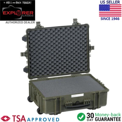 Explorer Cases 5823 Hard Case Waterproof( MIL Green or BLACK) Foam &Wheels - Image 1 of 4