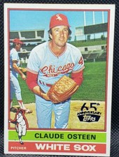 CLAUDE OSTEEN 2016 Topps 65th Anniversary Buyback Blue Stamped SP 1976 White Sox