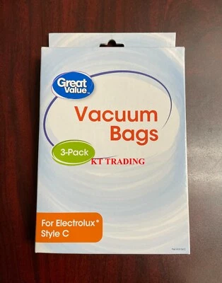 (3-Pk) BOLSA ASPIRADORA Electrolux Estilo C Filtración de Alérgenos Great Value™ 💯 Foto 1 de 4