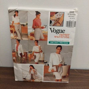 Vogue 2245 Misses Jacket Dress Top Shorts Pants 12 14 16  Sewing Pattern UNCUT - Picture 1 of 2