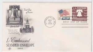 TurtlesTradingPost- Liberty Bell Nonprofit Envelope #U548 1968- FDC Artcraft - Picture 1 of 1