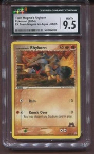 2004 POKEMON TEAM MAGMA'S RHYHORN - EX TEAM MAGMA VS AQUA - 68/95 CGC 9.5 MINT+ - Picture 1 of 2