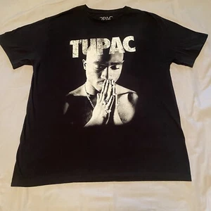 Tupac Shirt Mens L Black Casual  Hip-Hop Classic 90's Y2K 2Pac TV West Coast - Picture 1 of 11