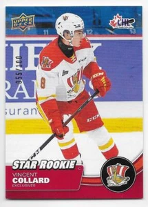 21/22 UPPER DECK CHL EXCLUSIVES PARALLEL Hockey /100 (#1-450) U-Pick From List - Picture 1 of 25