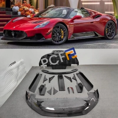 Juego completo de kits de carrocería exterior de fibra de carbono seca estilo OD para Maserati MC20 2022-24 Foto 1 de 4