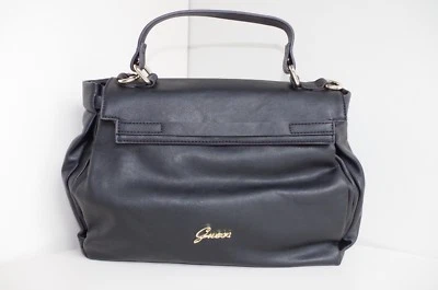 BOLSO MUJER GUESS BOLSO TOTE SATCHEL PEQUEÑO MEDIANO NEGRO NUEVO TRABAJO SÓLI... - Imagen 1 de 4