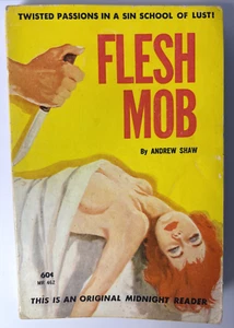 FLESH MOB Lawrence Block (Midnight Reader, 1962) Vintage Sleaze Paperback VG - Picture 1 of 8