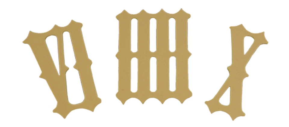  Plastic Cuckoo Clock Numbers for Dials - Ivory colored Roman Numerals -8 Sizes! - Image 1 of 1