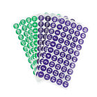 4Sheets 1-200 Consecutive Number Stickers 2.54CM Round Self-Adhesive Labio