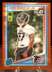 James Pearce Jr Red Pandora Rated Rookie-2025 Panini Donruss Falcons NFL RC - Picture 1 of 2