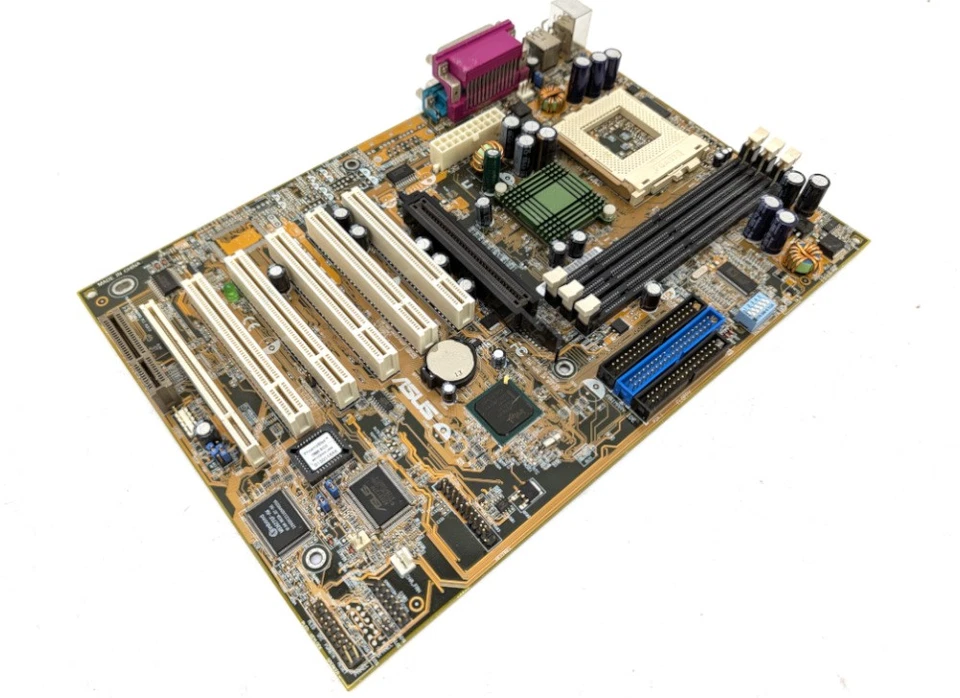 Ungetestet ASUS TUSL2-C REV 1.03 Mainboard Socket Sockel 370 Motherboard - Bild 1 von 1