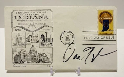 1966 FIRST DAY COVER FDC VICE PRESIDENT DAN QUAYLE SIGNED AUTO AUTOGRAPH - Image 1 of 4