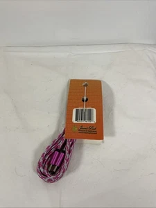 Cable de carga y datos de alta velocidad de 6 pies tipo C a tipo C gris rosa James Paul - Imagen 1 de 5