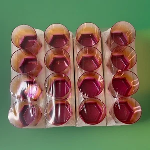 Juego de 4 vasos reutilizables 16 vasos de plástico 10,14 oz - rosa naranja ombre - Imagen 1 de 3