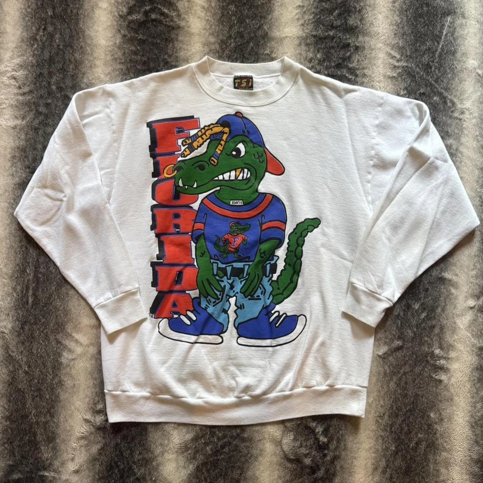 Sudadera Unisex Años 90 Florida Gators Blanca Cuello Redondo S-5XL RM1160 Foto 1 de 1