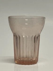 Vintage Anchor Hocking Queen Mary Pink Depression Juice Glass - 4” Beautiful - Picture 1 of 3