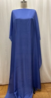 Tela 100 % lujosa seda Habotai azul real 1,5 yardas de largo 46" de ancho Foto 1 de 4