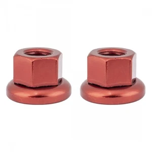 ORIGIN8 Cr-Mo Track Front Axle Nuts HUB AXLE NUT OR8 CRMO FT M9x1.0 PR RD - Picture 1 of 1