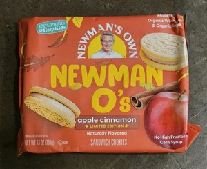 Newman's Own Newman O's Apple Cinnamon LIMITED EDITION Cookies 13 Oz package - Picture 1 of 2