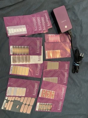 Lote de 13 hojas completas Jamberry MÁS mini calentador y 2 hojas adicionales envolturas de esmalte de uñas Foto 1 de 4