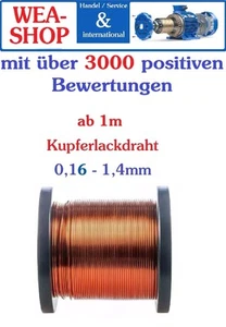 Kupferlackdraht Kupferdraht Basteldraht Spule Motor Meter - Bild 1 von 7