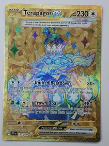 Terapagos ex 173/142 Holo Hiper Raro SV07: Corona Estelar Casi Nuevo Pokémon Inglés - Imagen 1 de 2