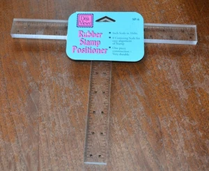 Rubber Stamp Positioner "T-Square" DEJA VIEWS NEW - Picture 1 of 5