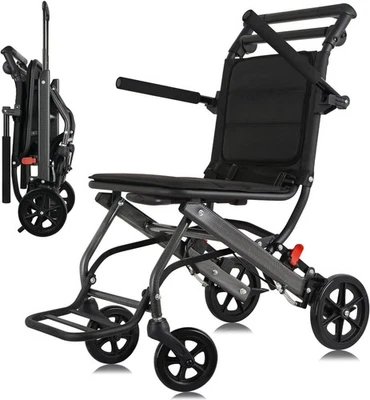 Ultraleichter Transport Rollstuhl – Faltbarer Tragbarer Rollstuhl, Only 6.8 kg - Bild 1 von 4