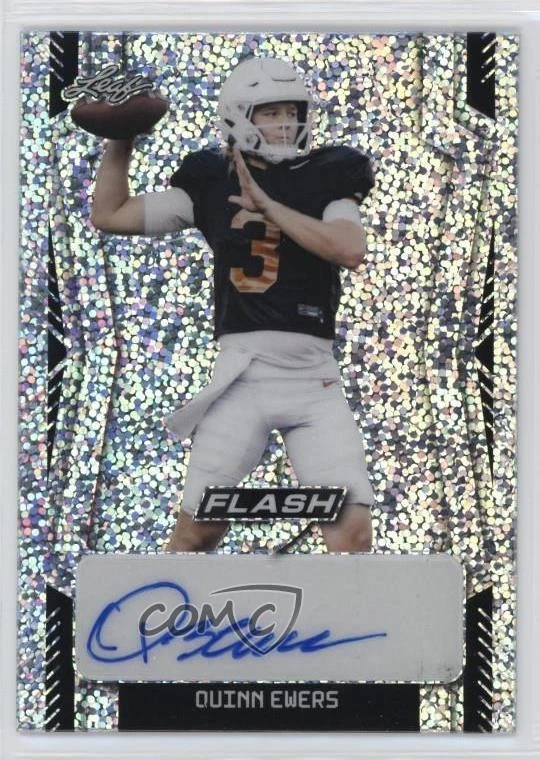 2022 Leaf Flash Silver Metalized Sparkles /40 Quinn Ewers #BA-QE1 Auto - Image 1 of 2