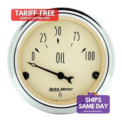 Autometer 1827, One 2-1/16In A/B Oil Pressure Gauge Performance Racing Parts - Image 1 of 4