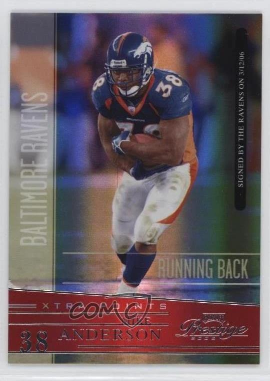 2006 Playoff Prestige Xtra Points Red /100 Mike Anderson #48 - Image 1 of 2