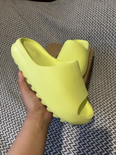 Adidas Yeezy Slides Green Glow 2022 2023 HQ6447 Uomo NUOVISSIME UK9