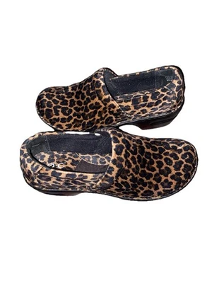 NUEVO SIN CAJA B.O.C. Zueco Peggy Born Concepts para mujer con estampado de leopardo suave para mujer’s 9,5 Foto 1 de 4