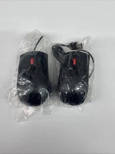 Lot x2 Lenovo OEM Mice USB Wired Desktop Mouse Black - Picture 1 of 2