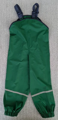 NEU! Regenhose PLAYSHOES Kinder Matschhose Latz Hose Gr. 104 grün + Reflektion❤️ - Bild 1 von 4