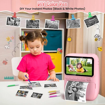 Gofunly Kids Camera Instant Print 3.0 Big Screen Instant Camera for Kids with... - Image 1 of 4