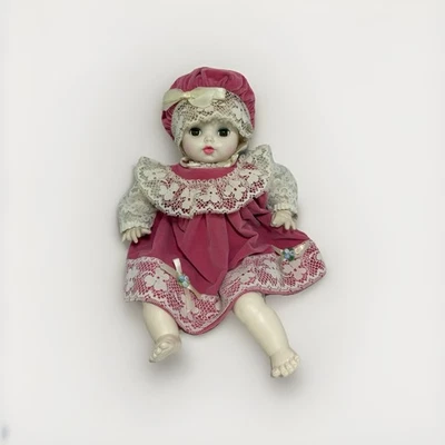 Винтажная кукла Horsman «Lynette» мягкая кукла без обуви розовое платье репродукция - Изображение 1 из 4