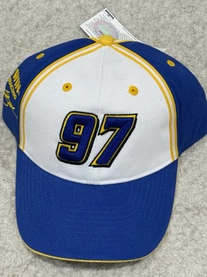 NUEVO CON ETIQUETAS NASCAR Kurt Busch Chase Authentics Irwin Racing 97 Dead Stock Etiqueta Sombrero Foto 1 de 4