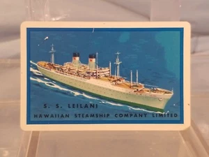 Vtg Advertising Pocket Wallet Calendar Card: 1957 HAWAIIAN STEAMSHIP COMPANY  - Picture 1 of 2