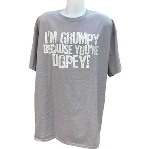 Disneyland I'm Grumpy Because You're Dopey 2XL Gray T Shirt - Picture 1 of 10