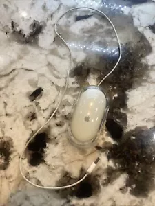 Authentic OEM Apple Desktop USB Pro Mouse M5769 White/Clear For iMac - Picture 1 of 4