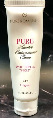Crema potenciadora sensible Pure Romance "Pure" con hormigueo TriPlex Foto 1 de 2